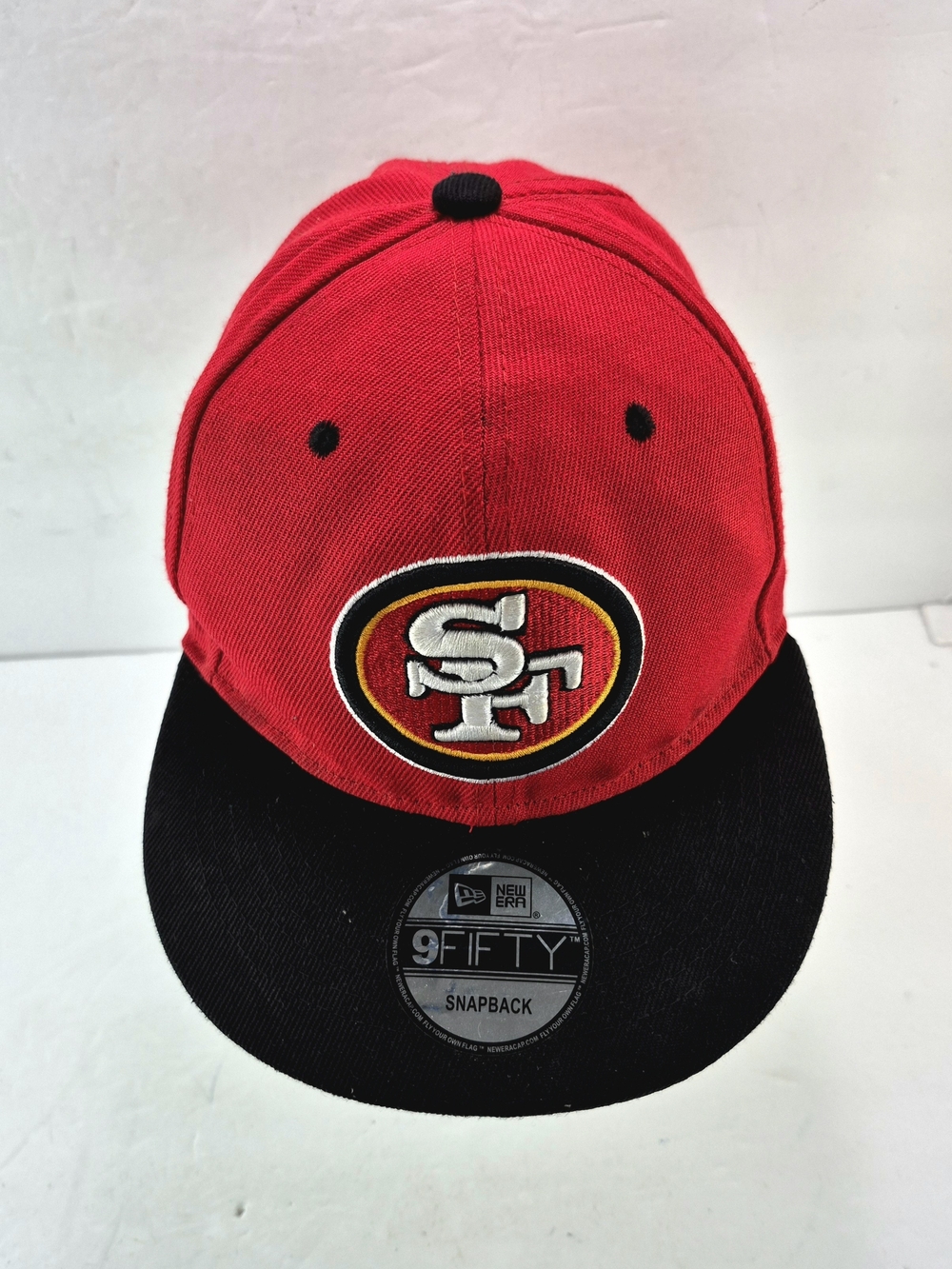 New Era San Francisco 49ers 9FIFTY Snapback Hat Two-Tone Red Black NFL Cap Hat
